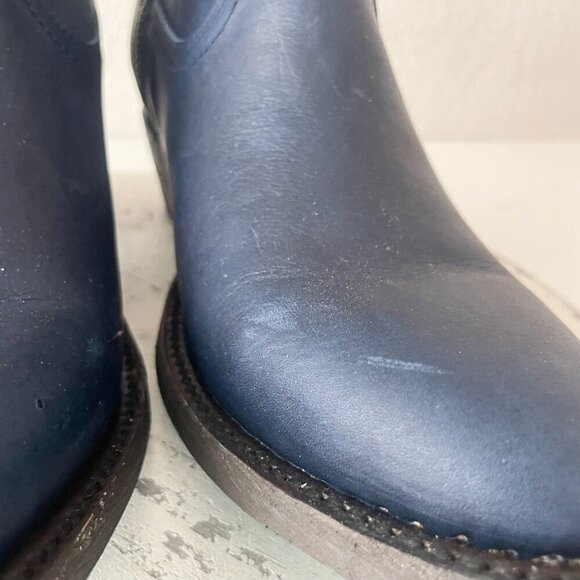 Lane PLAIN JANE Womens Cowboy Bootie 9 Midnight Navy Western Cowgirl Ankle Boot - Picture 7 of 14